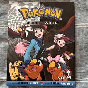 Pokemon Black and White Vol. 4 Comic Book - Blue, Red, Black